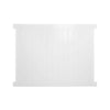 White Savannah vinyl privacy fence stock image