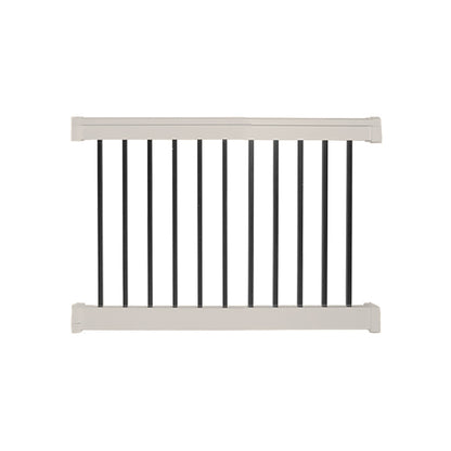 Tan Birmingham vinyl railing stock image