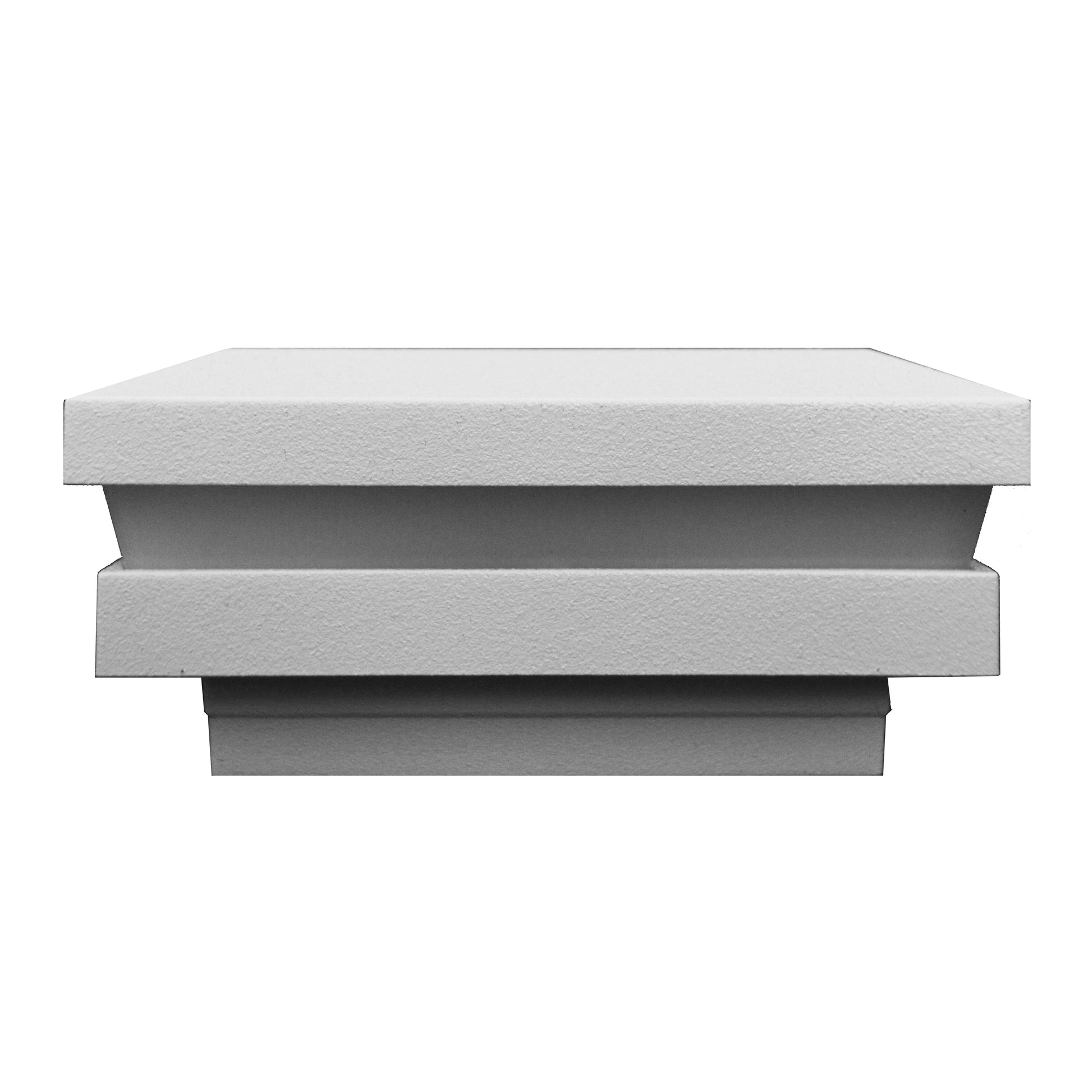 White Aluminum Ornamental Lens LED Post Cap