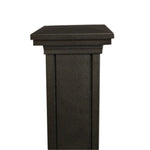 Black aluminum Ornamental post cap