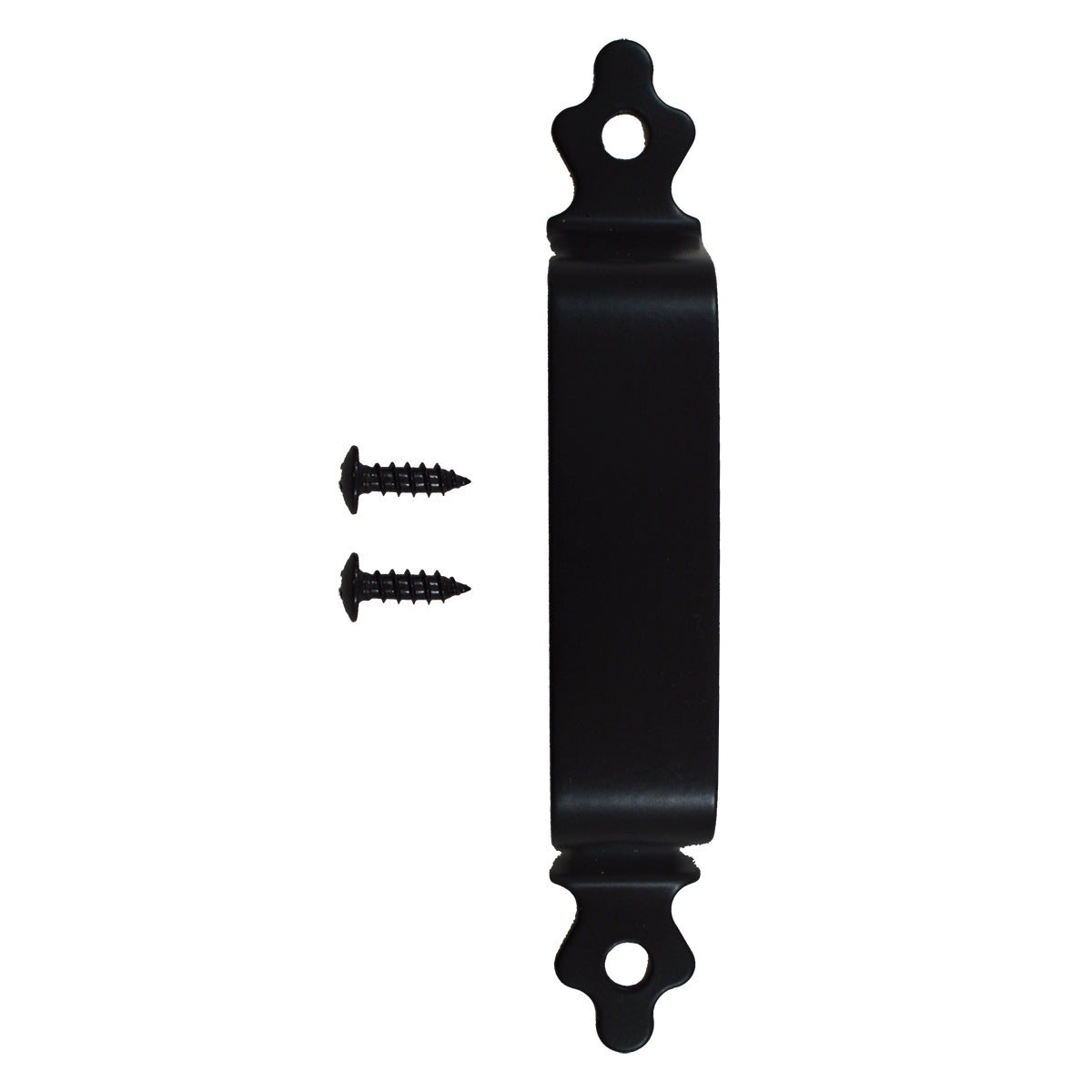 black aluminum gate handle