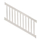 Tan Washington vinyl stair railing stock image