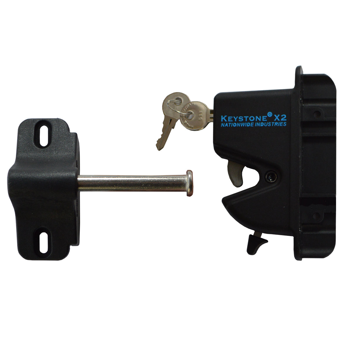 Keystone x2 gate latch stock image