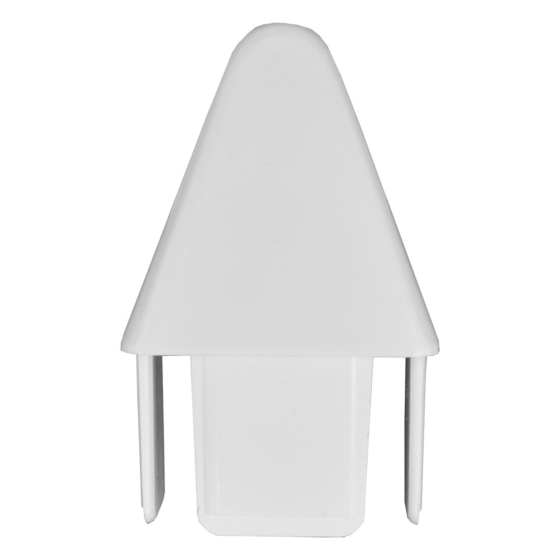 white vinyl spade picket cap stock image