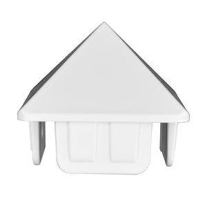 White vinyl square cap stock image
