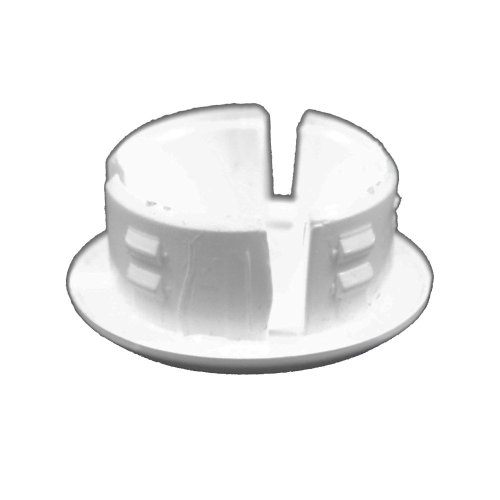 white vinyl hole plug