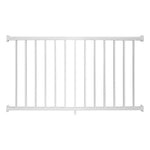 White Stanford aluminum railing panel stock image
