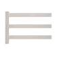 tan vinyl 3-rail horse fence stock image