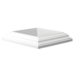 white vinyl 1 piece post skirt