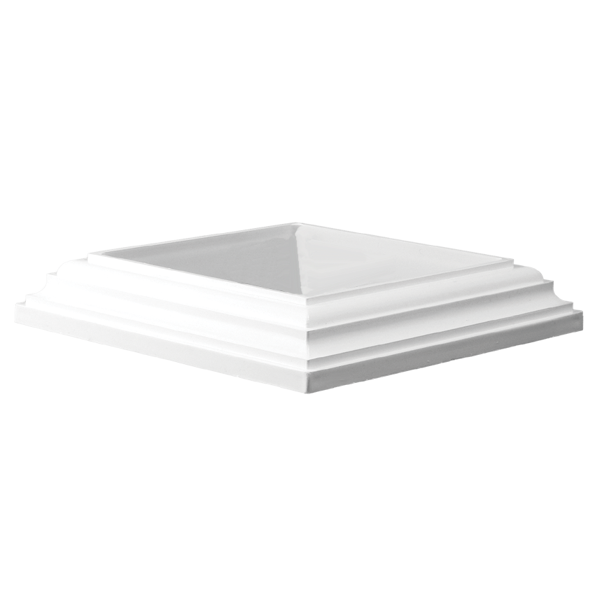 white vinyl 1 piece post skirt