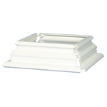2 piece white vinyl post skirt
