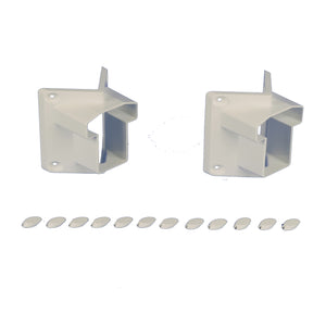 Tan vinyl 45 degree bracket adapter