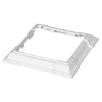 white vinyl 4 piece post skirt stock image