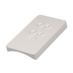 tan vinyl 8 column stair adapter stock image