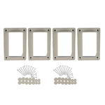 Classic khaki vinyl straight railing bracket kit