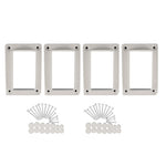Classic Tan vinyl straight railing bracket kit