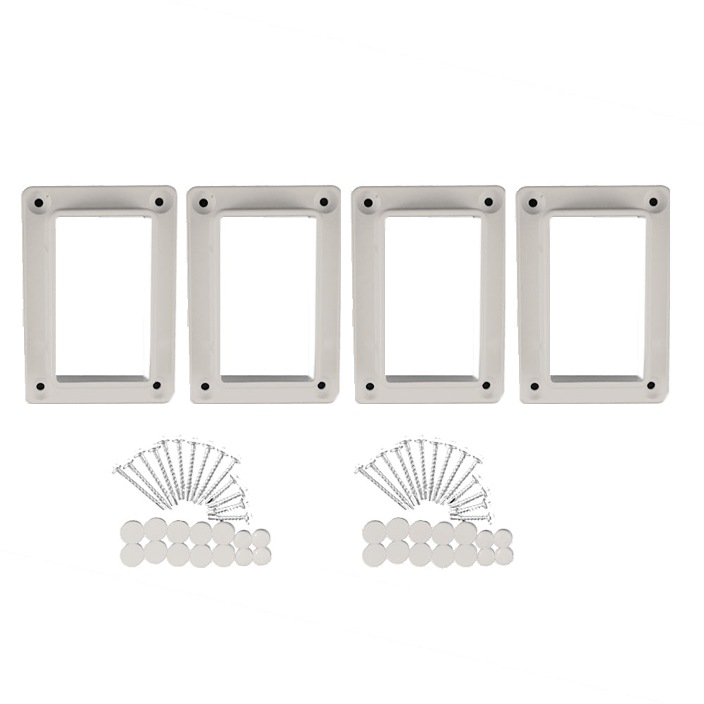 Classic Tan vinyl straight railing bracket kit