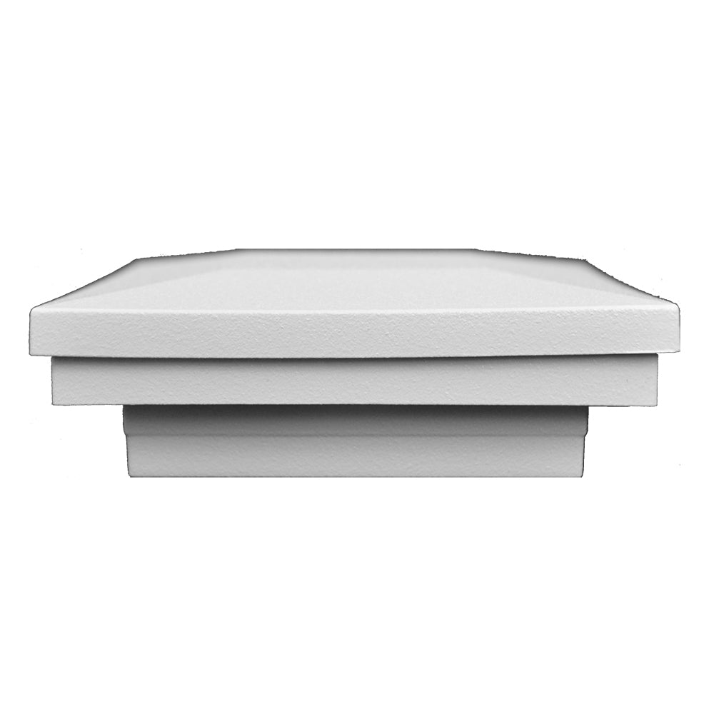 White aluminum Ornamental Downward low voltage LED post cap