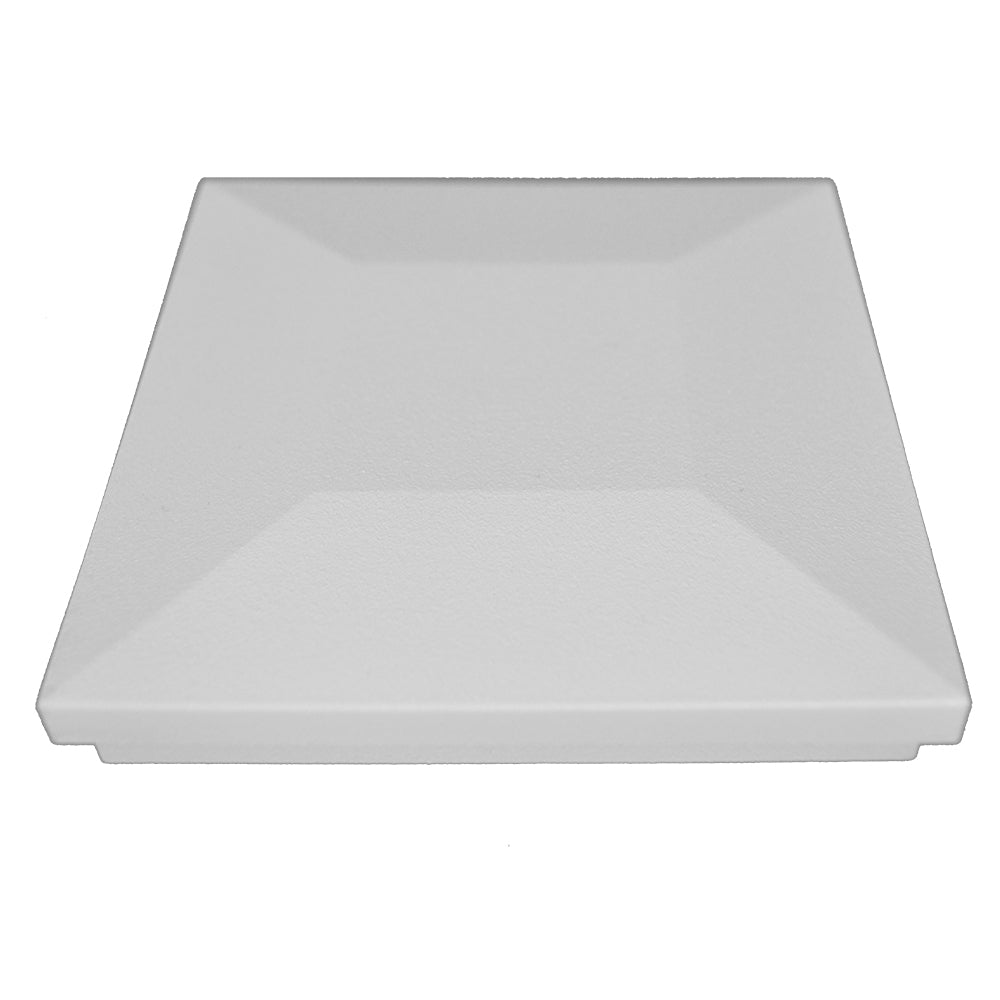White aluminum Ornamental post cap