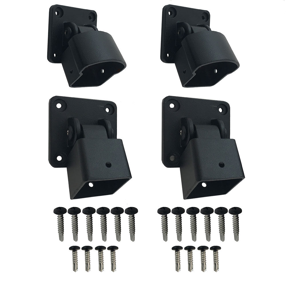 Black/White Stanford Aluminum Universal Railing Bracket | Weatherables