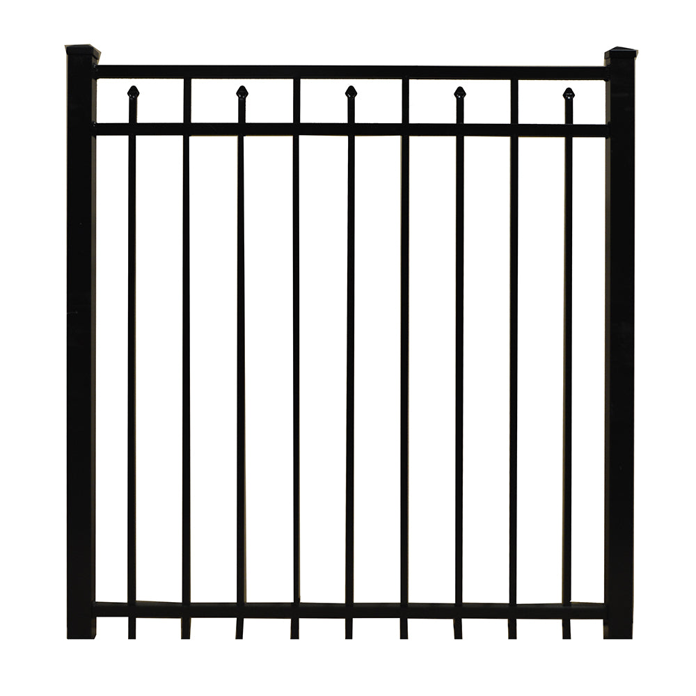Toledo aluminum fencing gate stock image