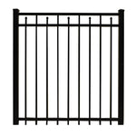Toledo aluminum fencing gate stock image