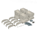 Khaki vinyl classic vertical railing bracket kit