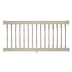 Khaki Burlington vinyl railing stock image