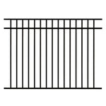 Pacific aluminum fencing panel stock image