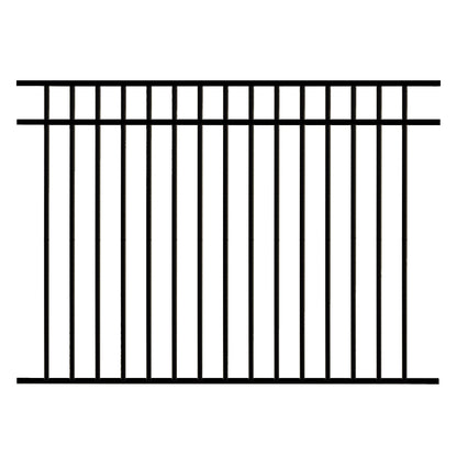 Pacific aluminum fencing panel stock image