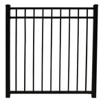 Pacific aluminum fencing gate stock image