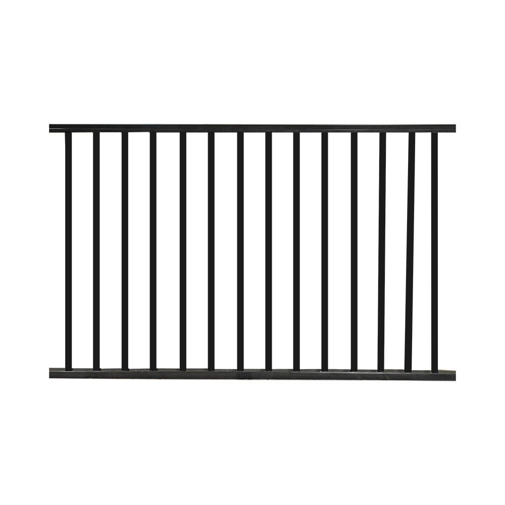Atlantic aluminum fencing panel stock image