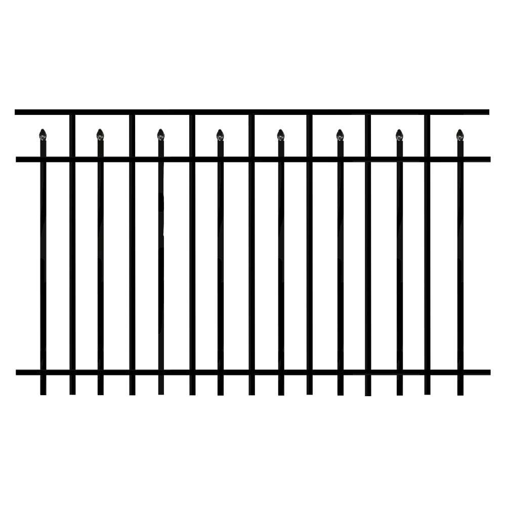 Toledo aluminum fencing panel stock image