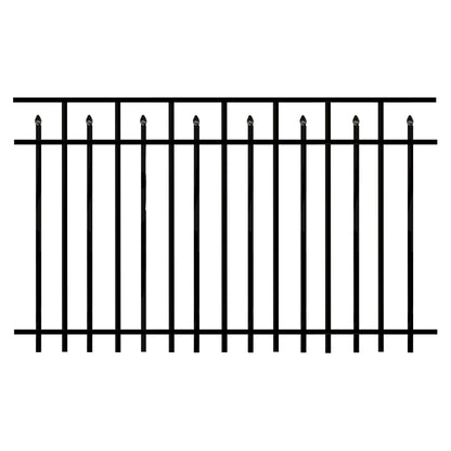 Toledo aluminum fencing panel stock image