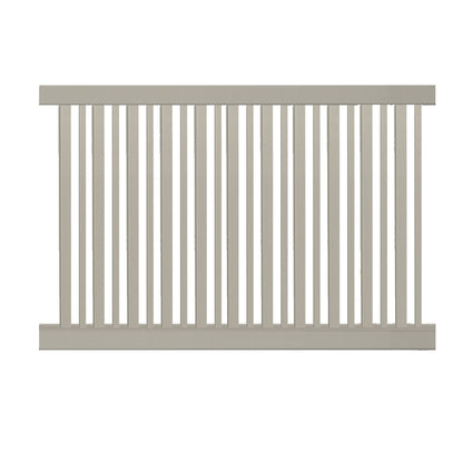 Khaki Sarasota vinyl pool fence stock image