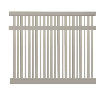 khaki vinyl pool fence
