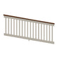 Khaki Bristol vinyl stair railing panel stock image
