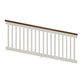 Tan Bristol vinyl stair railing panel stock image