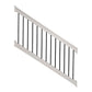 Tan Wiltshire vinyl stair railing stock image