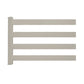 khaki vinyl 4-rail horse fence stock image