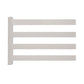 tan vinyl 4-rail horse fence stock image