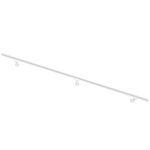8 ft white aluminum ADA railing stock image