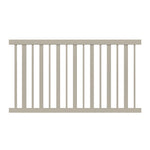 Khaki Atlantis vinyl pool fence stock image