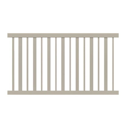 Khaki Atlantis vinyl pool fence stock image