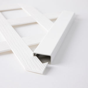 Vinyl lattice end cap stock image