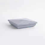 coastal grey woodgrain new england post cap stock image