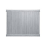 Gray woodgrain vinyl privacy panel on a white background