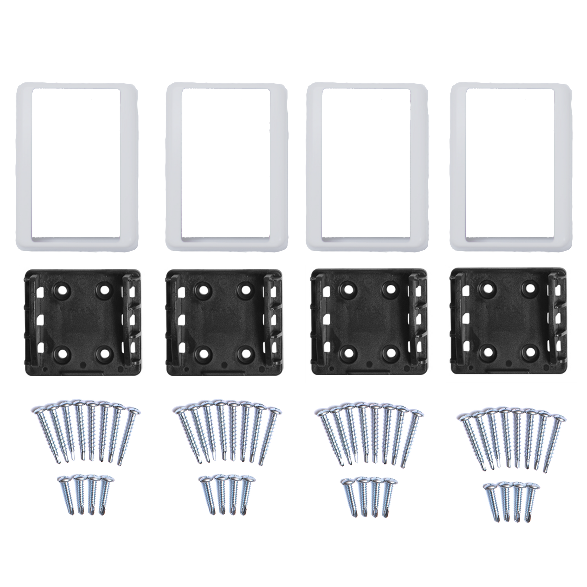 Grey vinyl 2 piece bracket kit