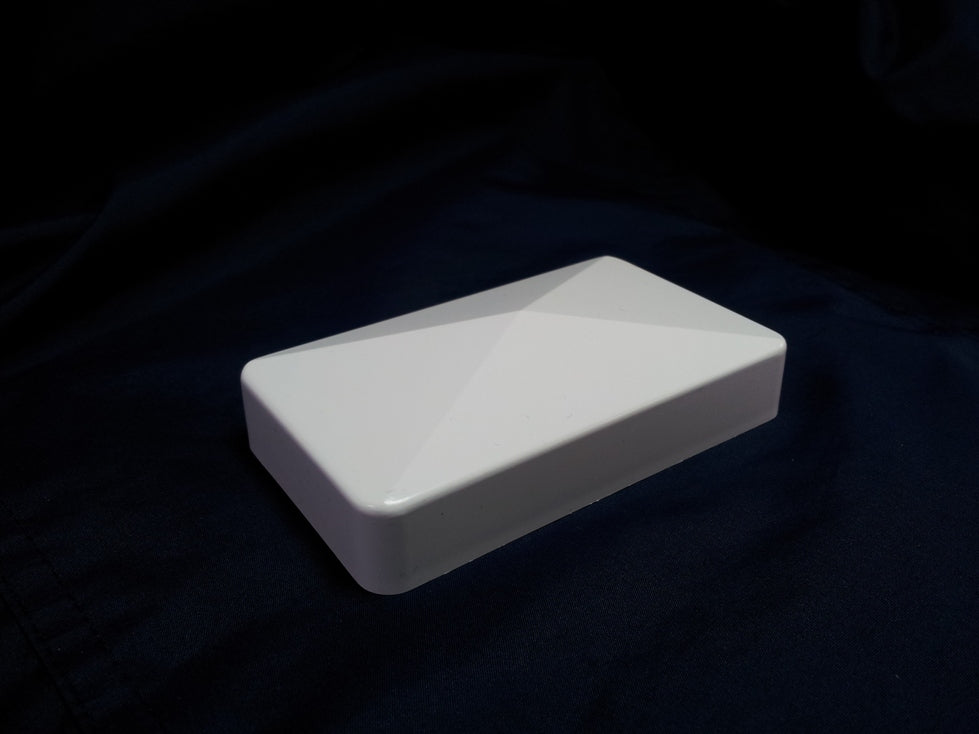 vinyl external end cap stock image