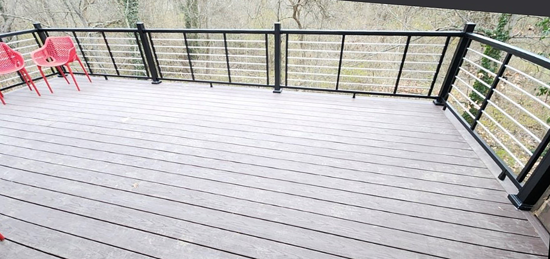 6' or 8' Wide Cornell Aluminum Railing | Weatherables